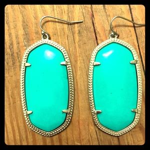 Gold Kendra Scott Turquoise Danielle Earrings
